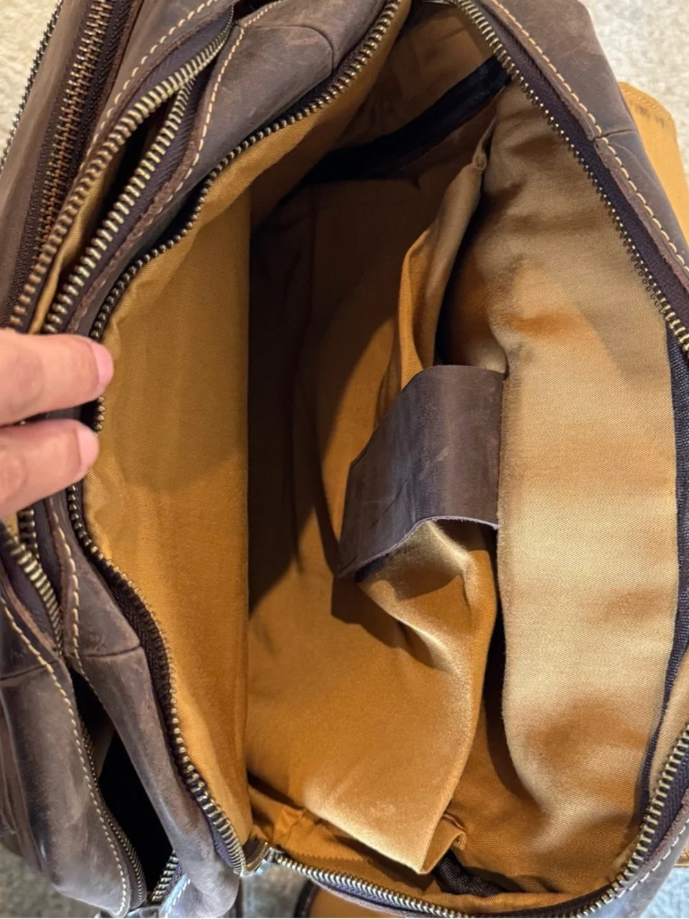 Handcrafted Authentic Leather Backpack